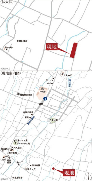 前橋市富士見町時沢第11　３号棟(全４棟)　リーブルガーデン　新築建売分譲の地図