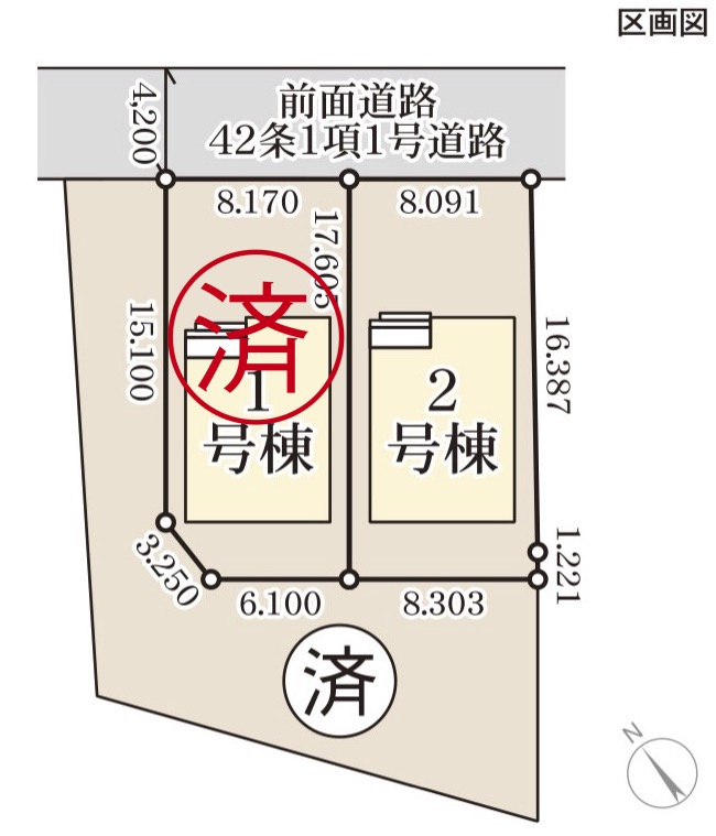 川中島町御厨第３の区画図