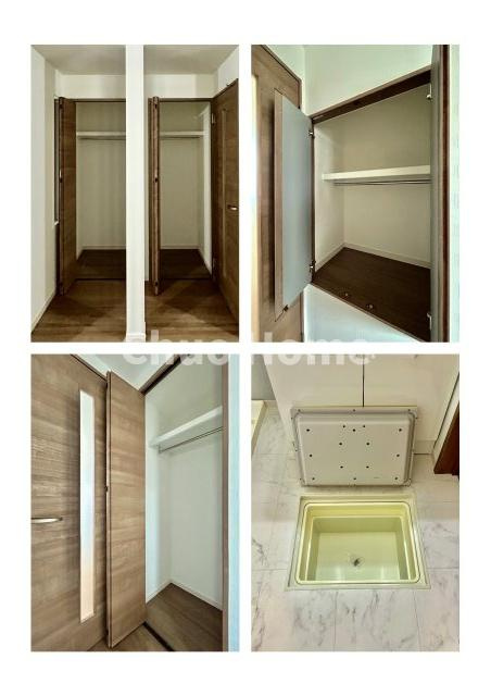 葛飾区水元3丁目新築分譲住宅の収納|居室にはクローゼットを完備し、自由度の高い家具の配置が叶うシンプルな空間です。お子様の成長と必要になる子供部屋を与えるにはぴったりの間取りですね。