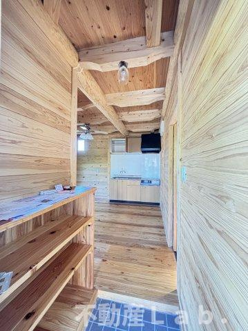 ログキャビン・ヴィラの玄関