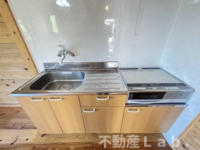 ログキャビン・ヴィラのキッチン