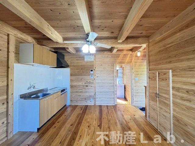 ログキャビン・ヴィラの居間・リビング