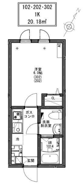 KEIAI RESIDENCE 松戸の間取り