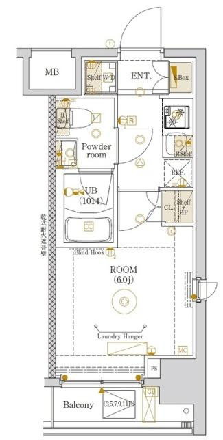 エストゥルース新小岩の間取り