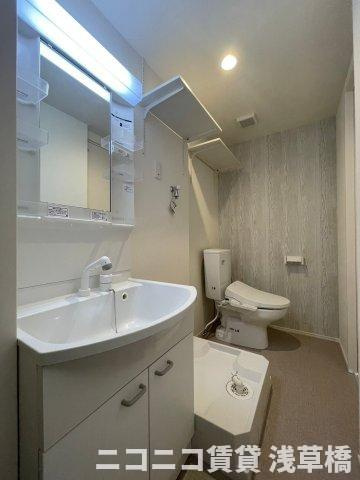 ハーモニーテラス北小岩ⅩⅨのトイレ|別号室イメージの為、現状を優先致します。