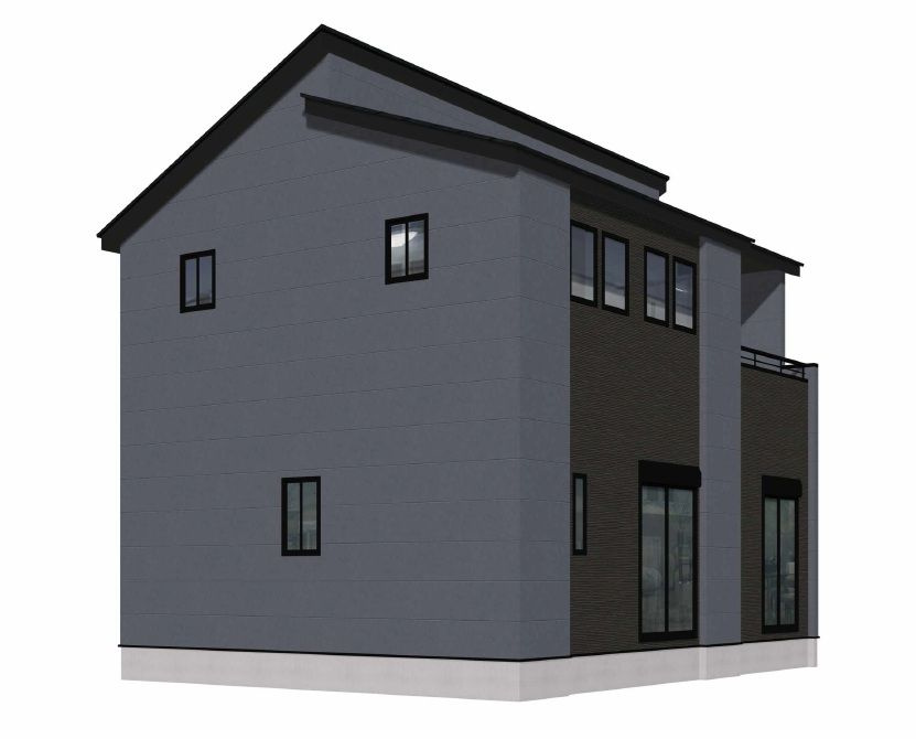 福岡市早良区有田５丁目　新築戸建【2号棟】の外観パース