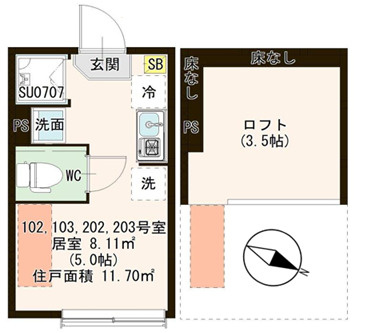 スカイテラス曳舟の間取り