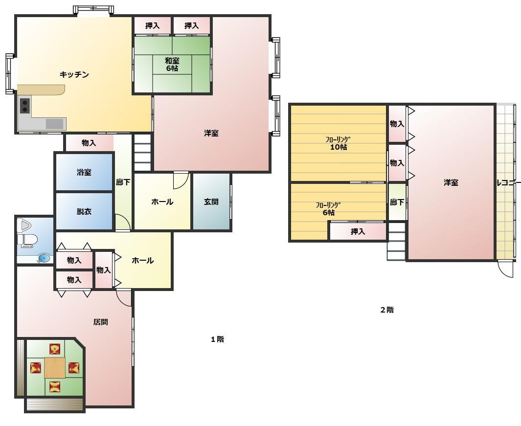 見附市本町4丁目　中古戸建の間取り
