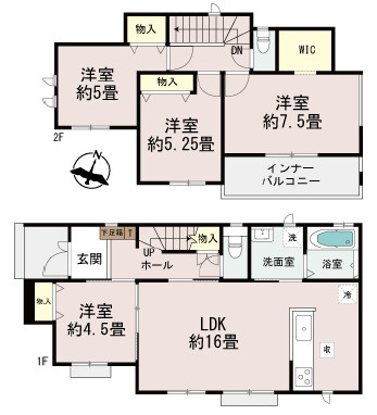 中頭郡読谷村字喜名の新築一戸建の間取り|間取り