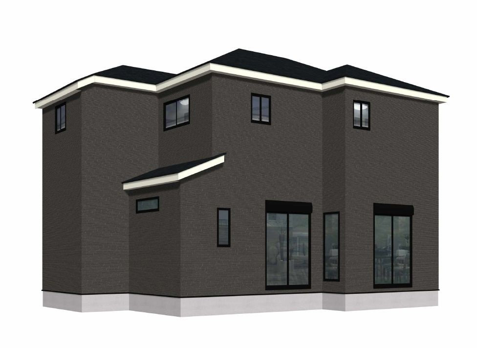 福岡市早良区有田５丁目　新築戸建【1号棟】の外観パース