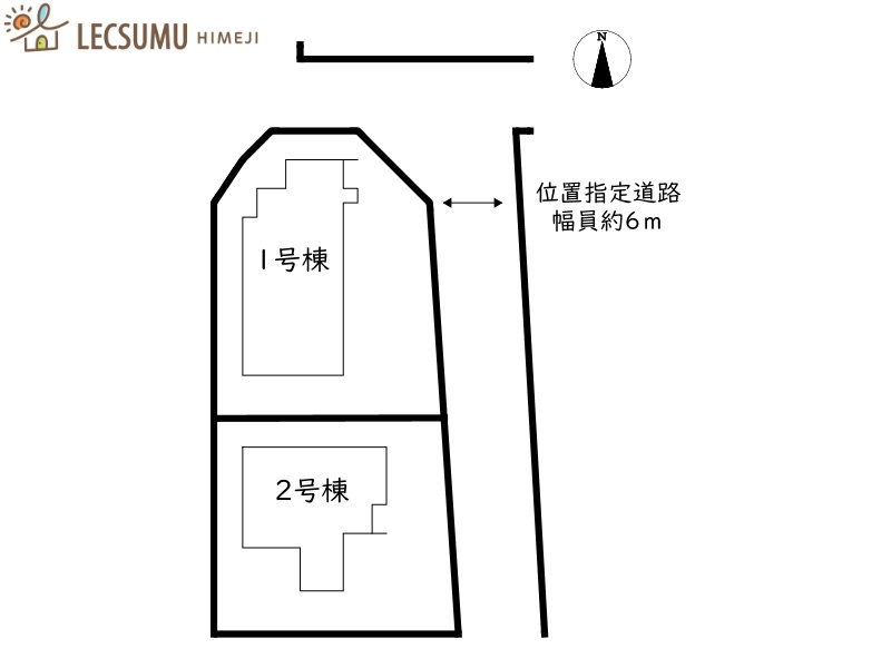 姫路市御立中4期／全2棟の区画図