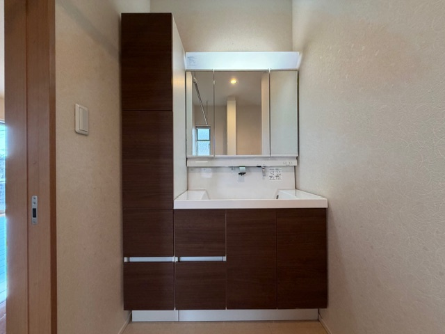 都城市梅北町の中古一戸建の独立洗面台