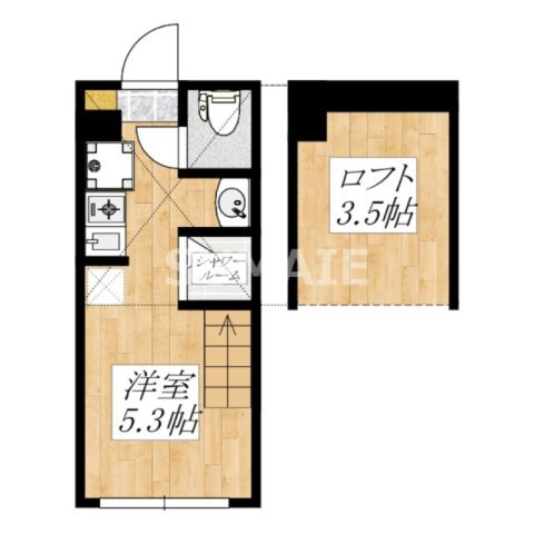 ソレイユテラス東十条の間取り|ロフト付きのお部屋です☆