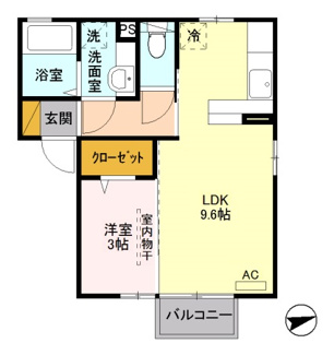 【間取り】 | スパローハウス弐番舘　Ｂ