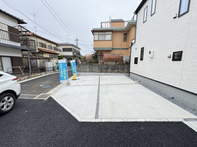 【駐車場】 | 松戸市中和倉新築戸建（中和倉10期） | 2号棟駐車スペース・並列2台駐車可