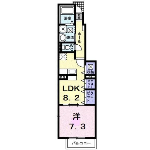 アビタシオン御馬Ａの間取り