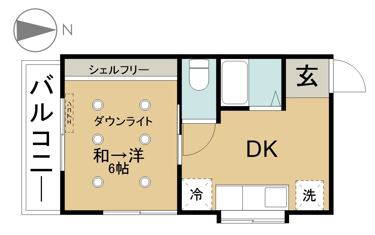 スワンハイツ並木の間取り