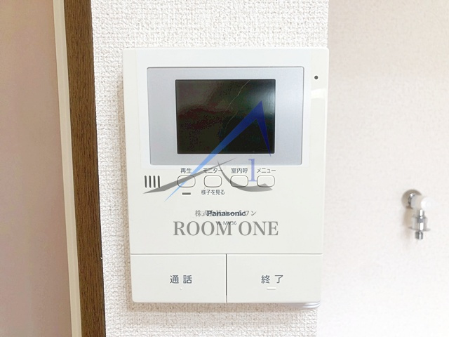 西池ガーデンハイツのセキュリティ|モニター付きインターホンです。
