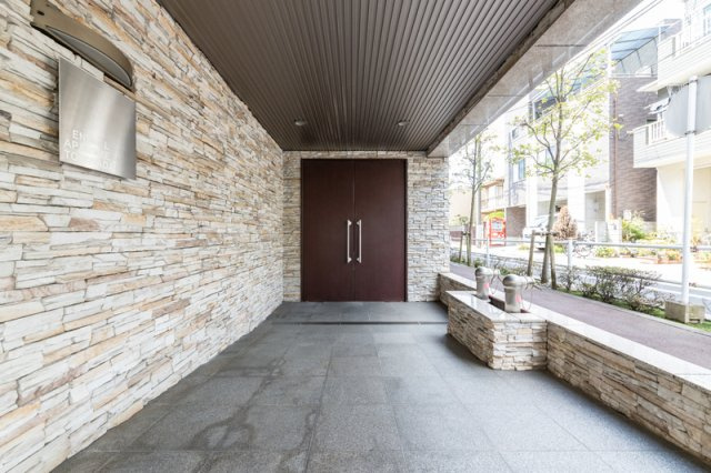 板橋区常盤台３丁目の賃貸マンションのエントランス