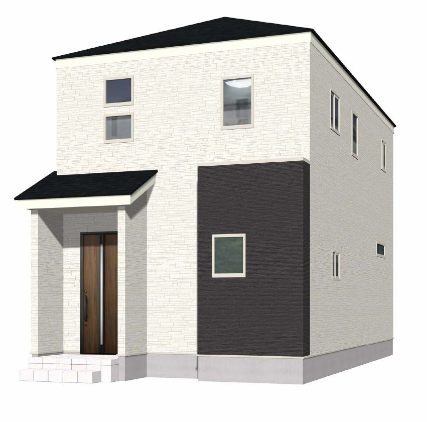 福岡市早良区干隈５丁目　新築戸建【1号棟】の外観パース