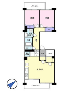  | 【中富住宅西棟A】✨️仲介手数料無料✨️
