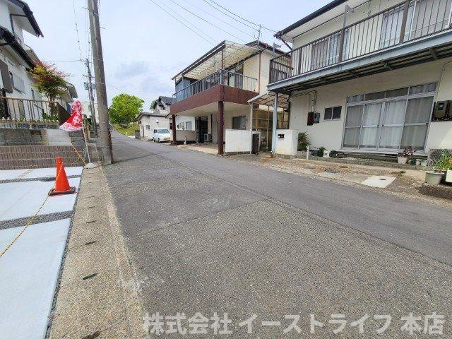 【新築戸建】　いわき市若葉台1丁目1期　長期優良住宅　限定1棟！！の前面道路含む現地写真|前面道路含む現地写真です。北側6ｍ公道