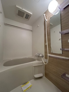 アドバンス江坂ラシュレの浴室|日々の疲れを癒すお風呂付です