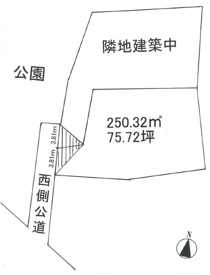 ３駅利用可能な好立地の土地図
