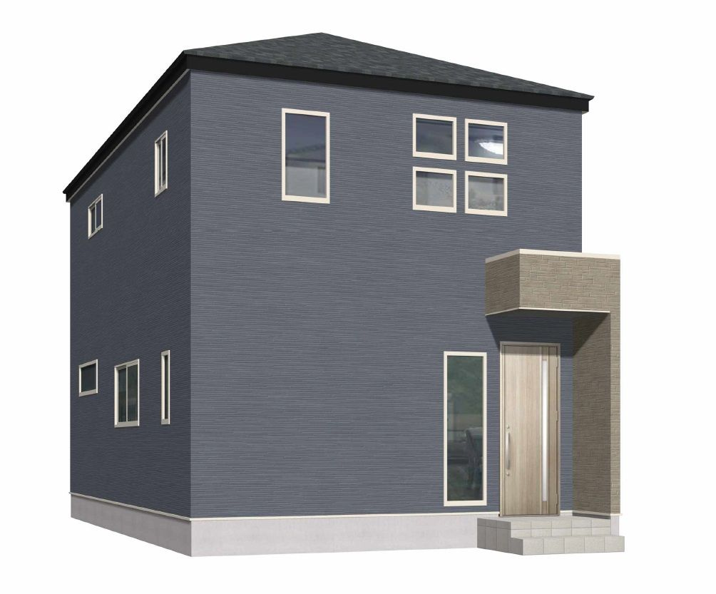 福岡市早良区干隈５丁目　新築戸建【3号棟】の外観パース