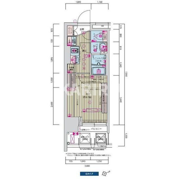 プレサンス九条グランデリーヴの間取り