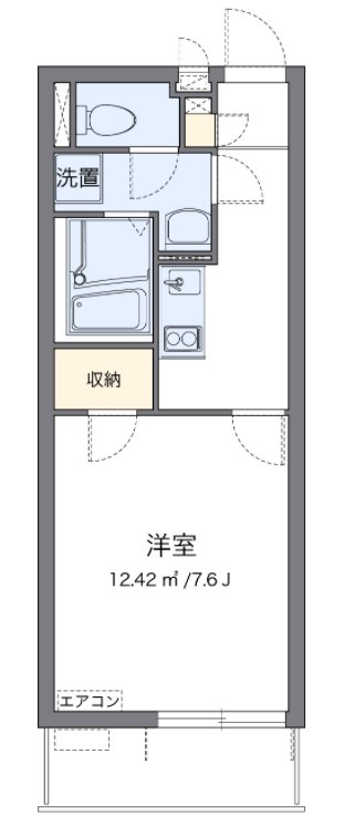 クレイノ山栄ハイツの間取り