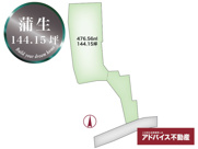 土地　柳川市　蒲生594-1の画像