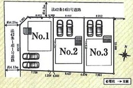 【区画図】 | 川越市笠幡　新築分譲　JR川越線『笠幡駅』徒歩20分　【霞ヶ関小学区】