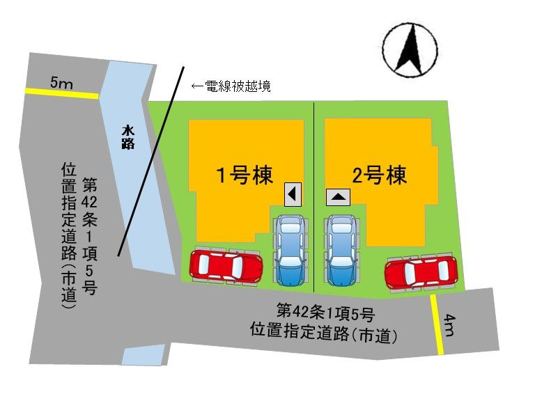 福岡市早良区次郎丸１丁目　新築戸建【2号棟】の区画図