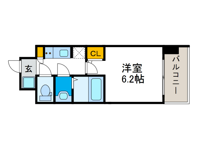 スプランディッド難波Ⅱの間取り