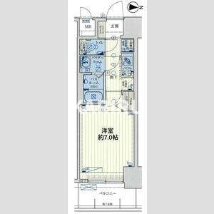 スワンズシティ大阪クレアストの間取り