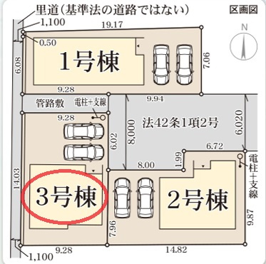 【区画図】 | リーブルガーデン天理市二階堂上ノ庄町１２期 | 区画図