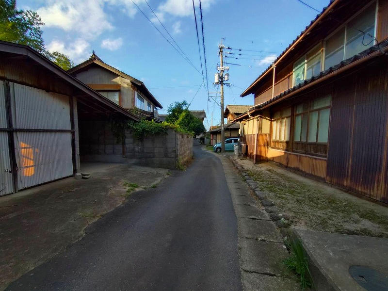 西伯郡大山町御崎売土地の周辺|前面道路幅員約2.6mとなります。