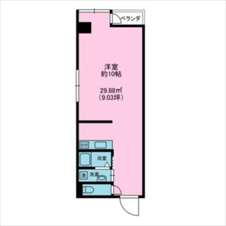 【間取り】 | サンハイツ九段