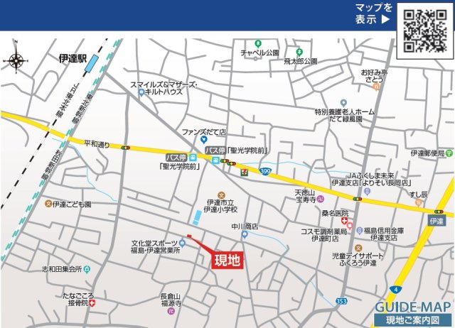 新築戸建・新築建売　伊達市根岸【耐震＋制震】伊達小・伊達中の地図