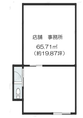 香ヶ丘町貸店舗の間取り
