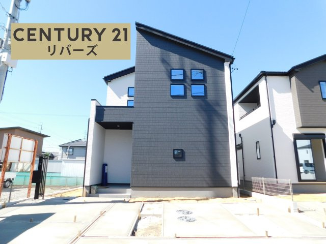 北名古屋市六ツ師女夫越の新築一戸建の外観|☆５号棟☆　　新価格！！いつでもご案内出来ます♪（お問合せ当日、平日、水曜、夜間もＯＫ）　敷地４６坪超！　駐車並列３台ＯＫ！　全室南向き♪　中庭付き♪　ＷＩＣやパントリーなど収納豊富！