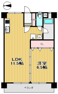 【間取り】 | サンハイツ柏木