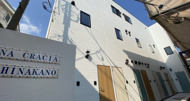 ソルナクレイシア東中野のエントランス