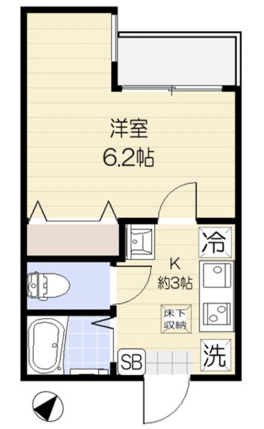 インスパーク本駒込の間取り
