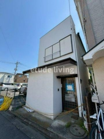志木市柏町戸建（店舗付き住居）の外観パース