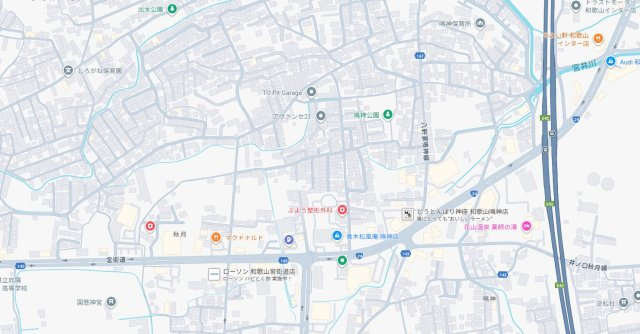 和歌山市鳴神　第４期　新築一戸建ての地図