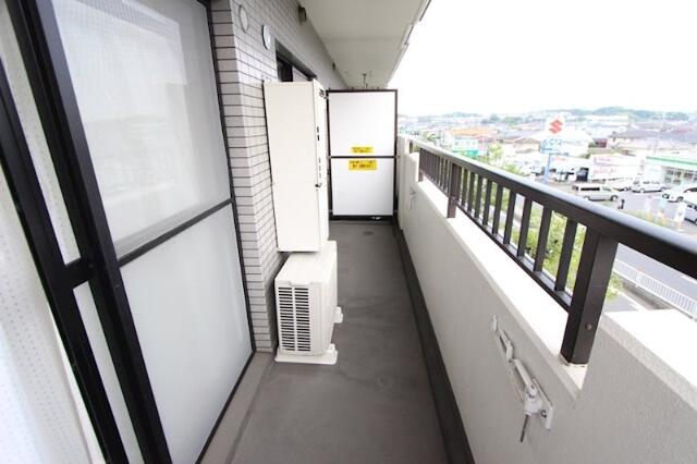 コーポラストマトのバルコニー|※２０９号室募集時の写真です。