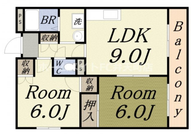 【間取り】 | 八幡屋港友マンション