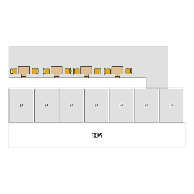 新溝ガーデンスペース店舗の間取り